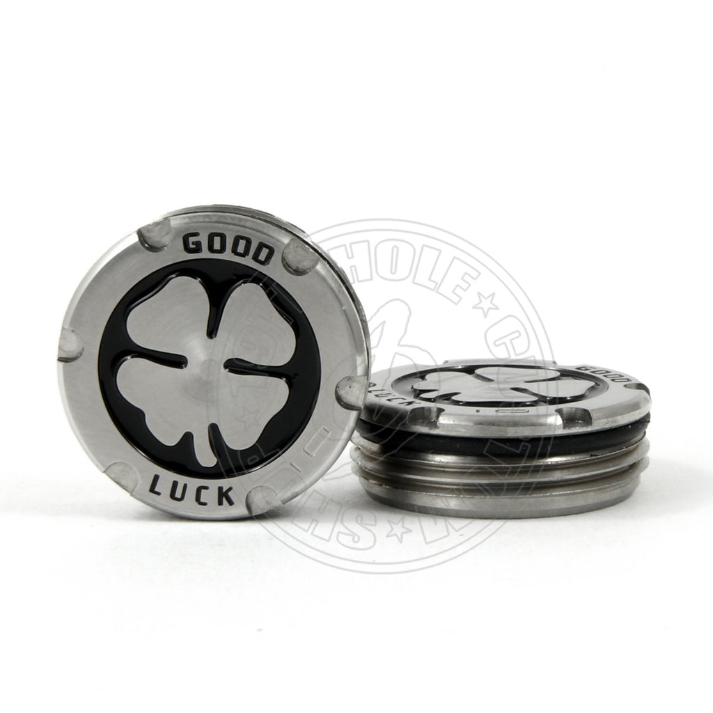 2 of Deluxe Tour Style Black Lucky Clove Scotty Cameron Putter Weights | 19th Hole Custom Shop