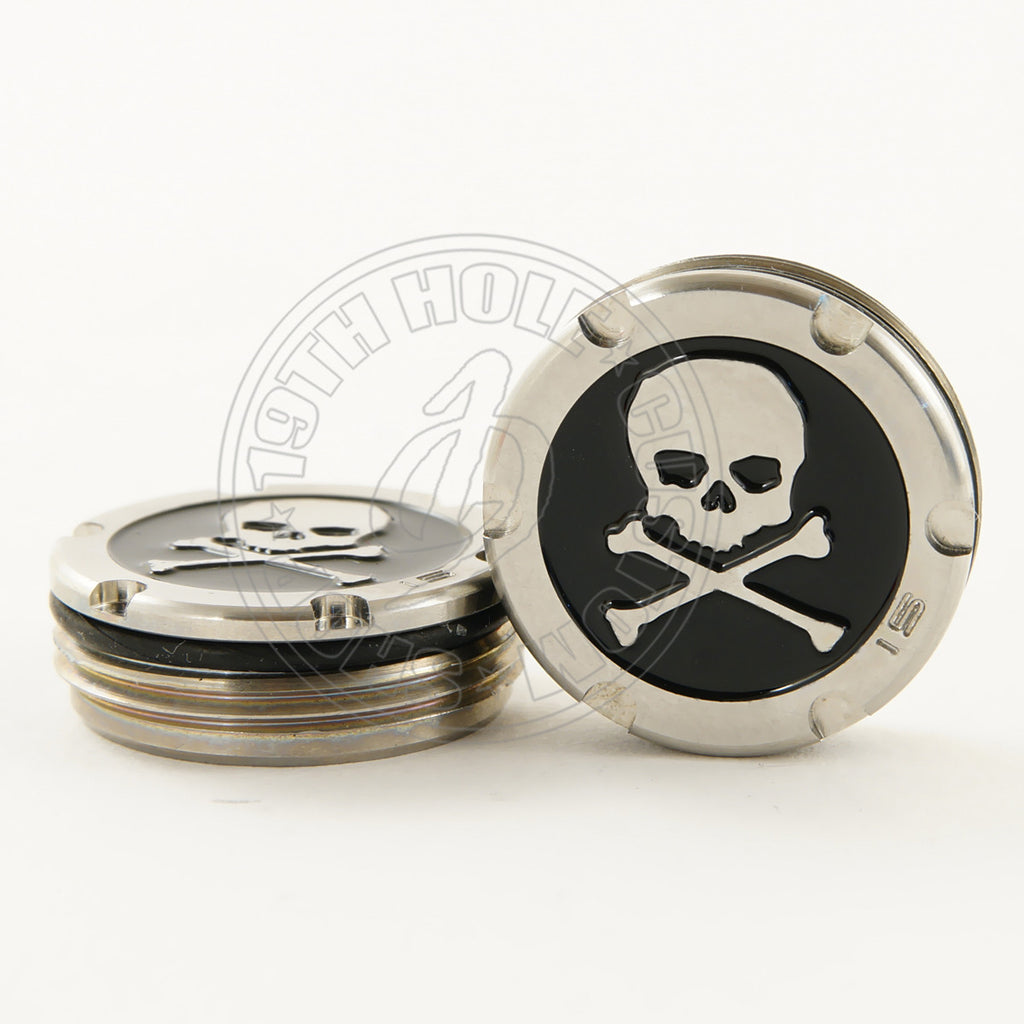 2 Tour Style Black Skull Scotty Cameron Putter Weights | 19th Hole Custom Shop