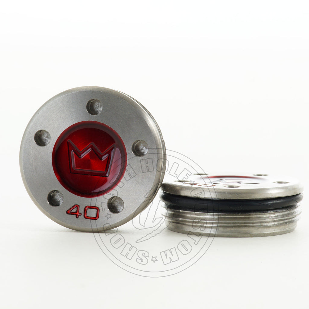 40g Custom Red Tungsten King Crown Scotty Cameron Putter Weights | 19th Hole Custom Shop