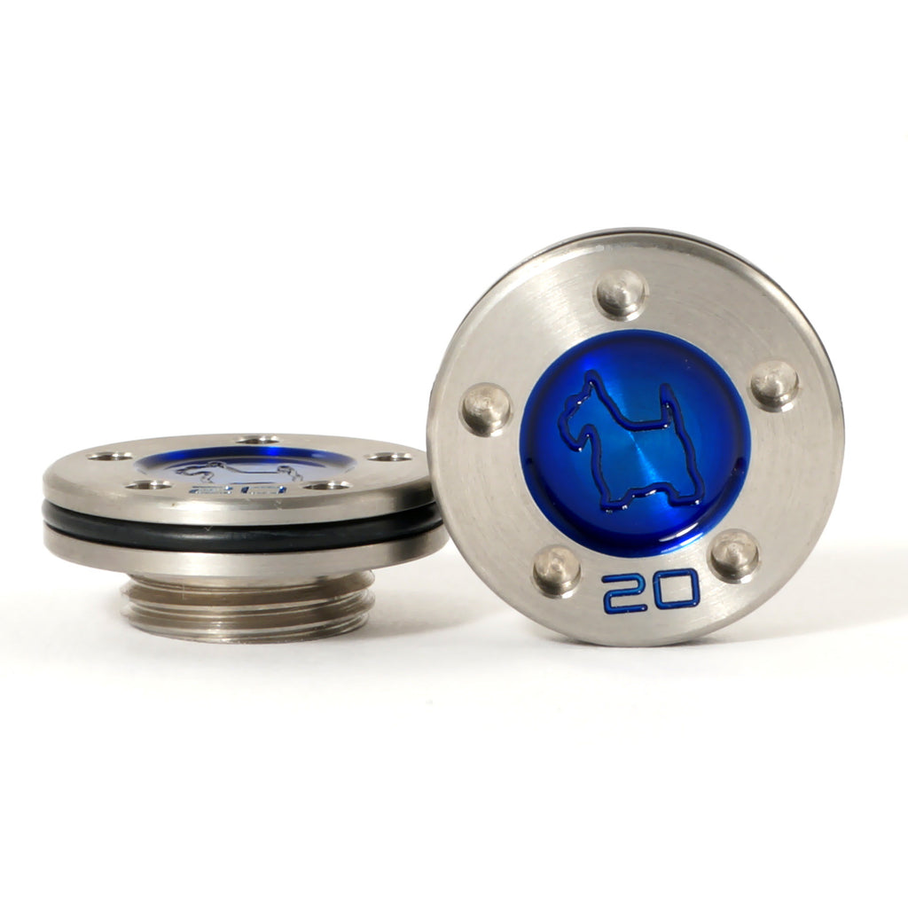 Blue Scottie Dog Scotty Cameron Fastback Squareback Mallet Putter Weights | 19th Hole Custom Shop