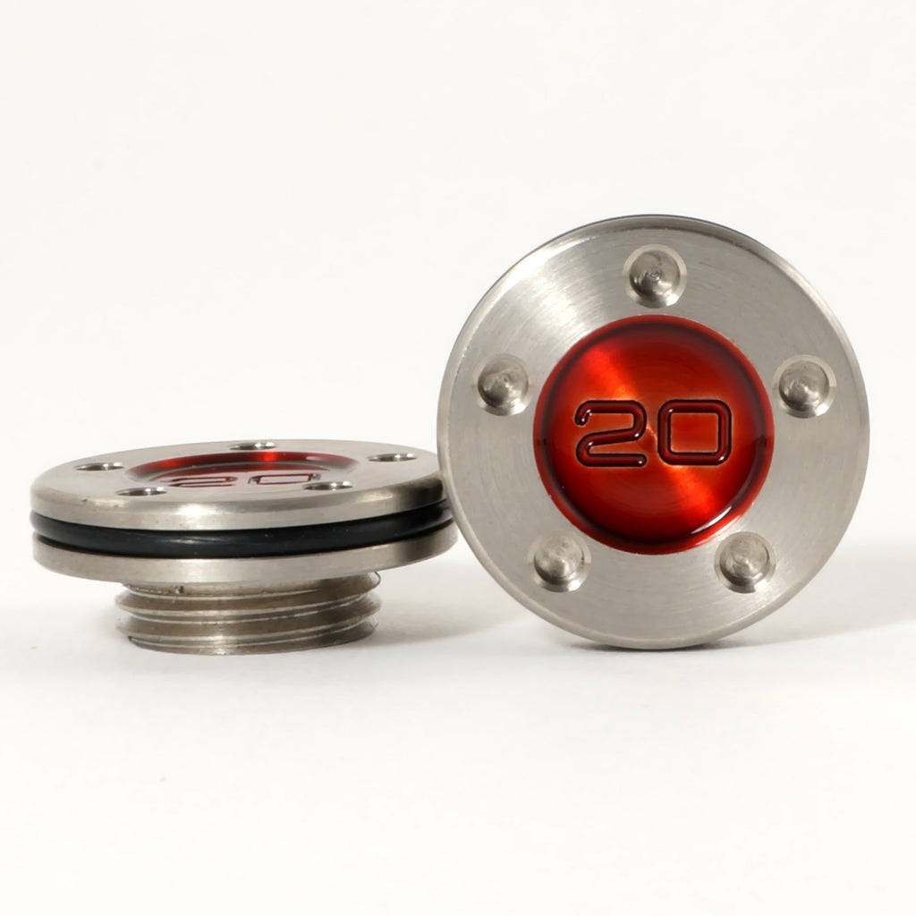 Red Scotty Cameron Fastback Squareback Mallet Putter Weights | 19th Hole Custom Shop