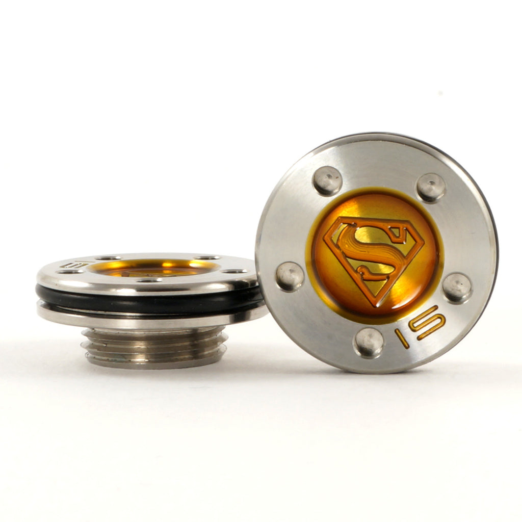 Superman Scotty Cameron Fastback Squareback Mallet Putter Weights | 19th Hole Custom Shop