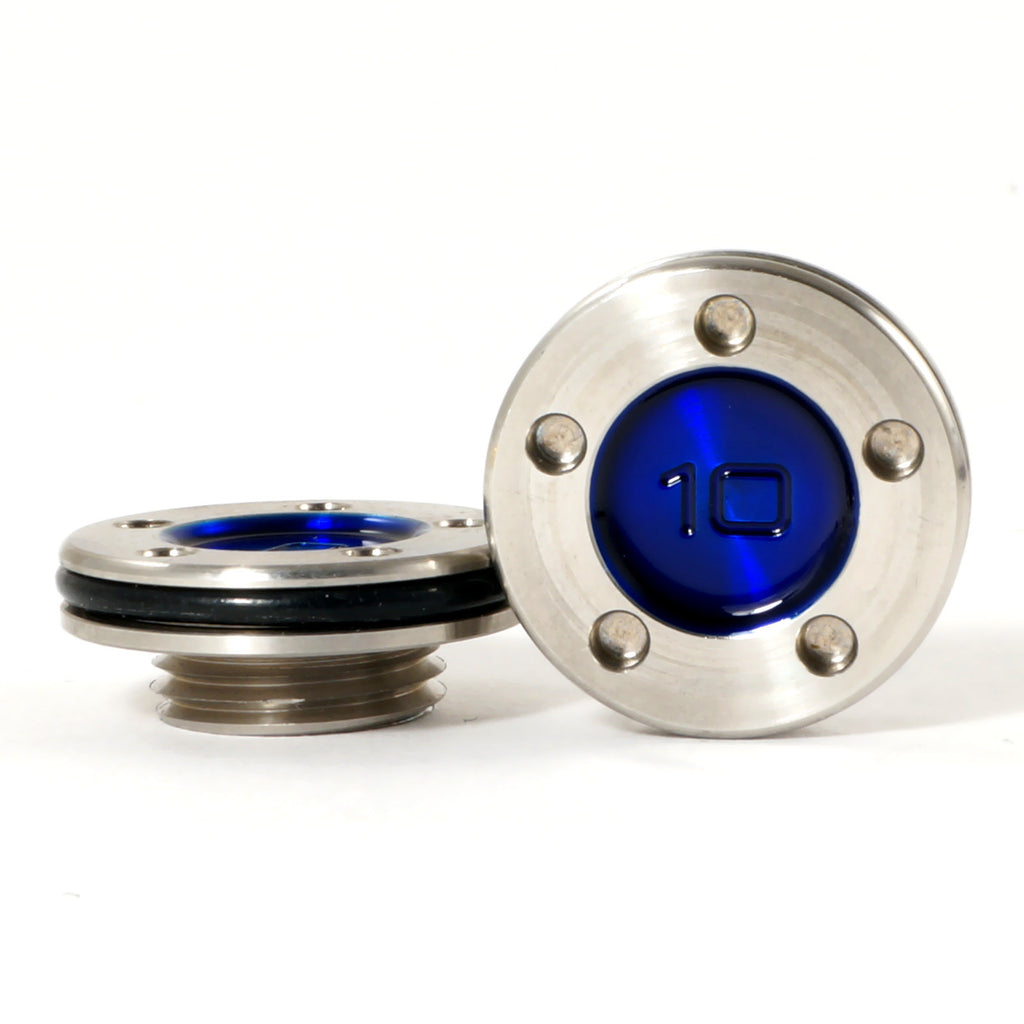 Blue Scotty Cameron Fastback Squareback Mallet Putter Weights | 19th Hole Custom Shop