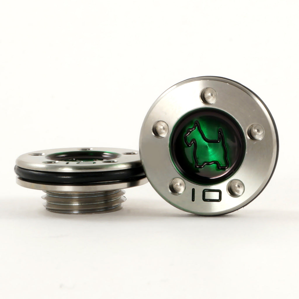 Green Scottie Dog Scotty Cameron Mallet Putter Weights | 19th Hole Custom Shop