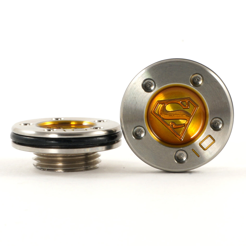 Gold Superman Scotty Cameron Mallet Putter Weights | 19th Hole Custom Shop