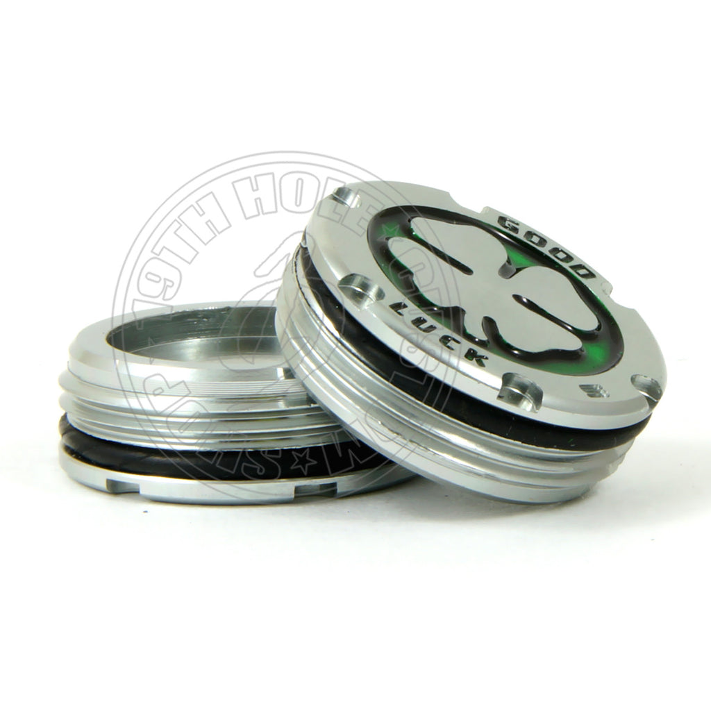 2 of Deluxe Tour Style Green Lucky Clover Scotty Cameron Putter Weights | 19th Hole Custom Shop