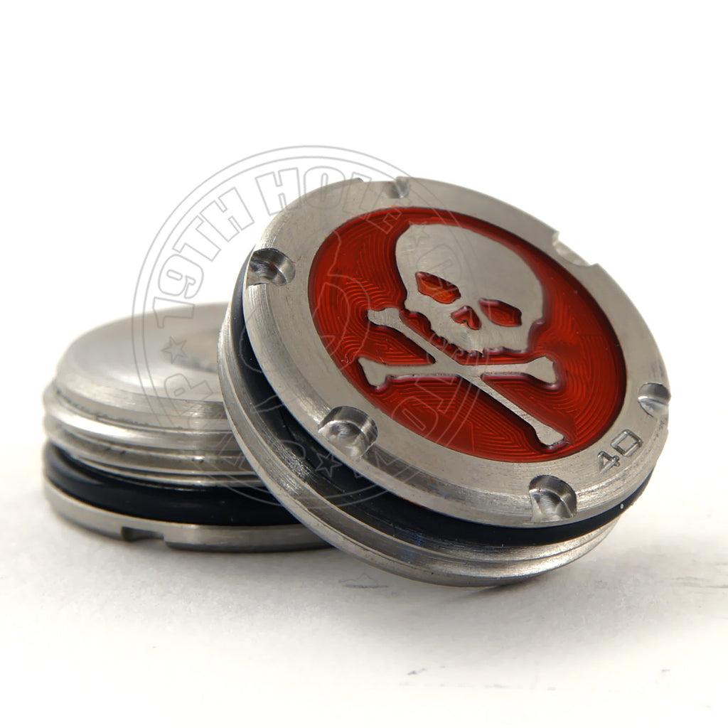 Deluxe Tour Style Red Skull Scotty Cameron Putter Weights | 19th Hole Custom Shop
