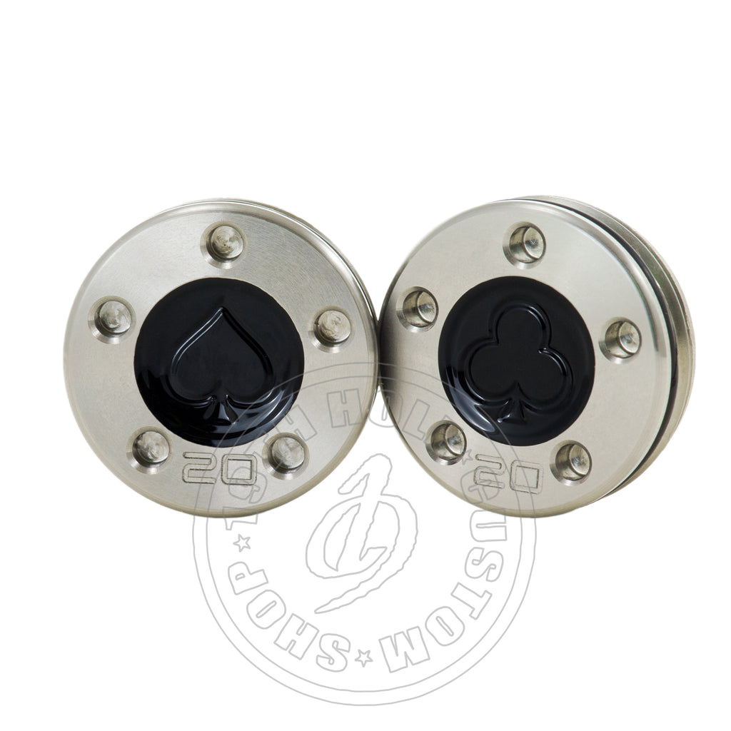 Play Card Suits Black Scotty Cameron Putter Weights | 19th Hole Custom Shop