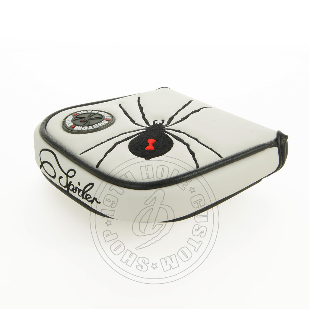 White Spider Scotty Cameron Mallet Putter Head cover | 19th Hole Custom Shop