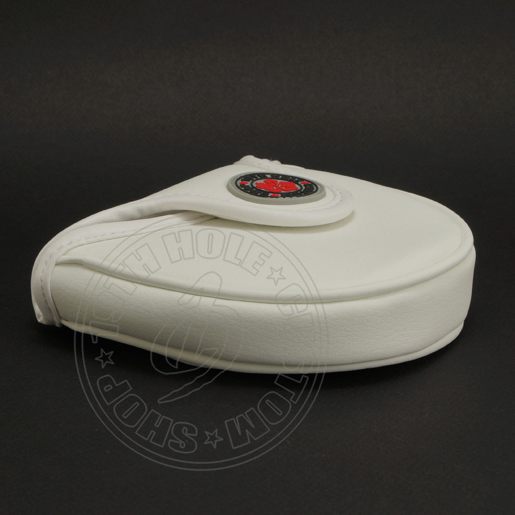 White Hibiscus Cobra Mallet Putter Head Cover | 19th Hole Custom Shop