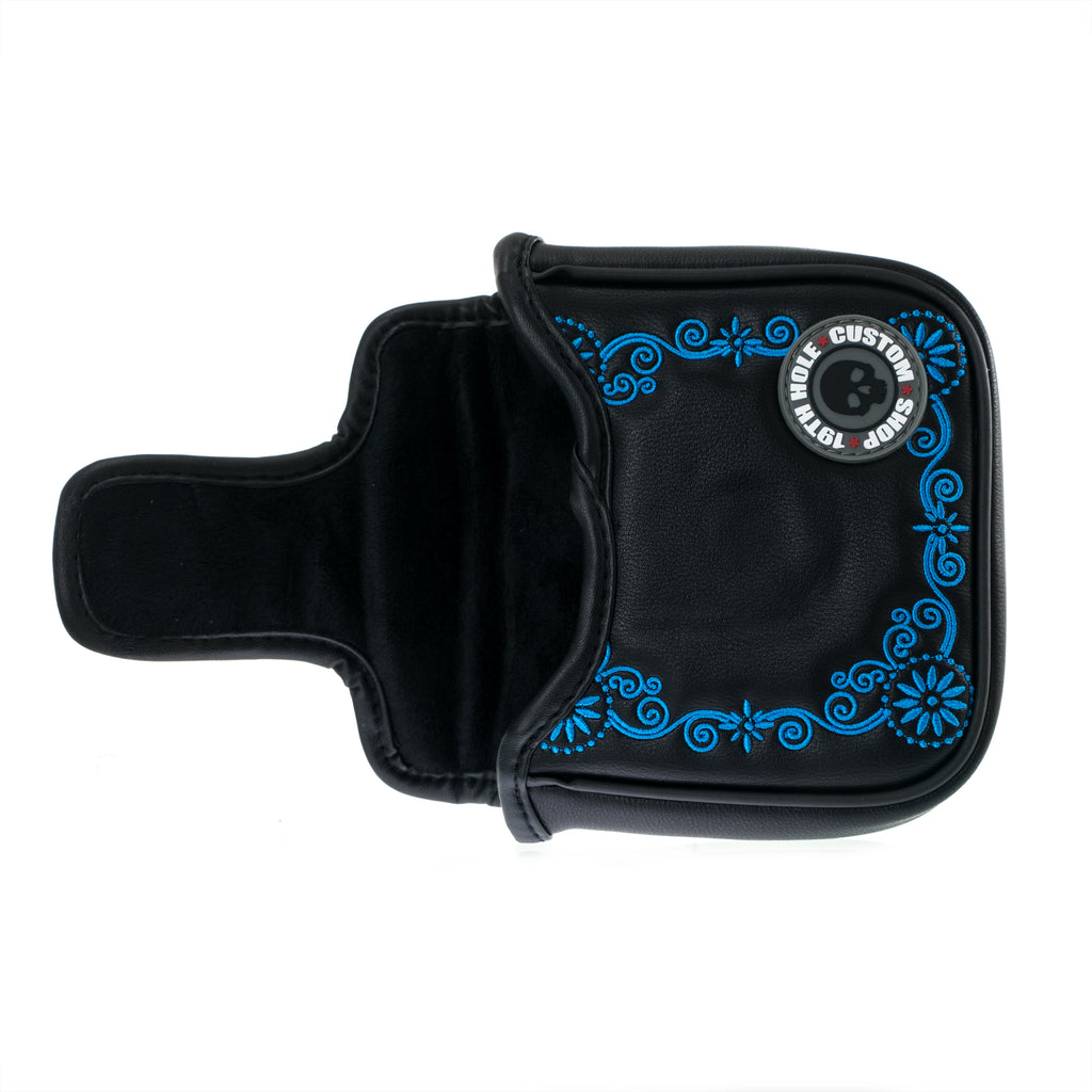 Mexico Dia de los Muertos Sugar Skull Magnetic Mallet Putter Head cover | 19th Hole Custom Shop