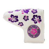 Purple Hibiscus Blade Mid Mallet Putter Head Cover Callaway Odyssey