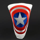 American Shield Blade Putter Head cover, White
