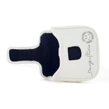 White Smile Face Mallet Putter Head cover | 19th Hole Custom Shop