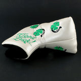 White Clover & Horseshoe Ping Blade & Mid Mallet Putter Head Cover | 19th Hole Custom Shop